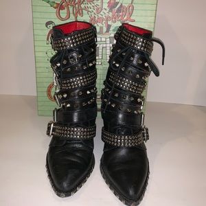 Jeffrey Campbell studded Hidden wedge boots